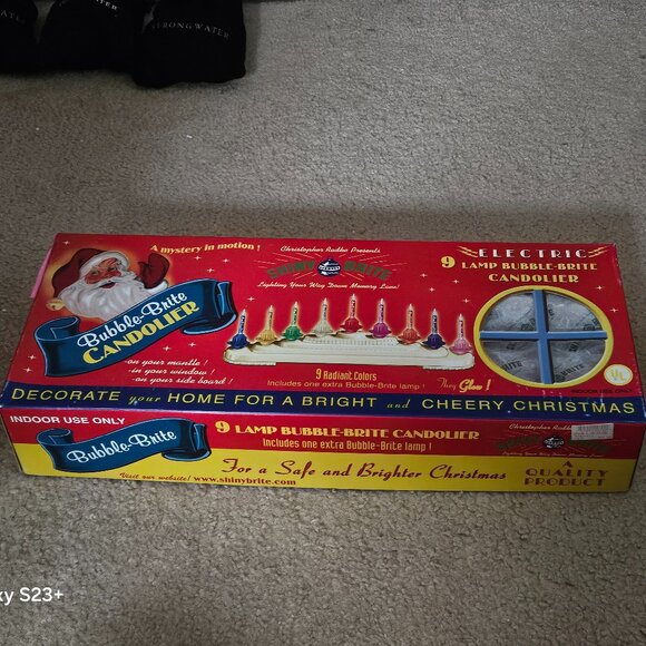 RARE CHRISTOPHER RADKO 9 BUBBLE LIGHT CHRISTMAS HOLIDAY CANDOLIER CENTERPIECE - Picture 4 of 14